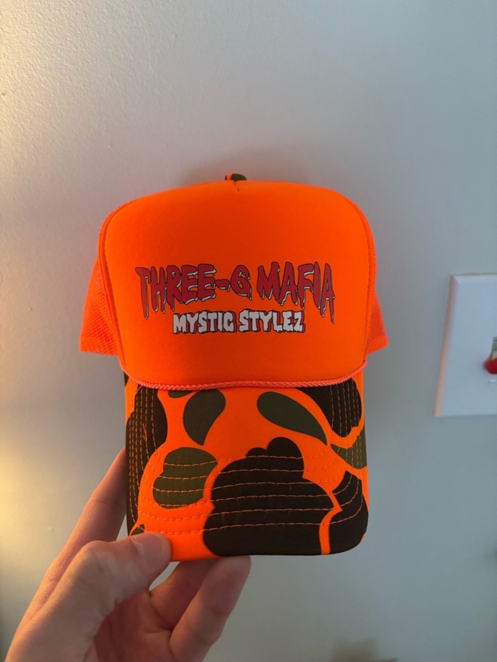 Three 6 Mafia Mystic Stylez Camo Trucker